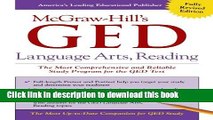 Read McGraw-Hill s GED Language Arts, Reading Ebook PDF