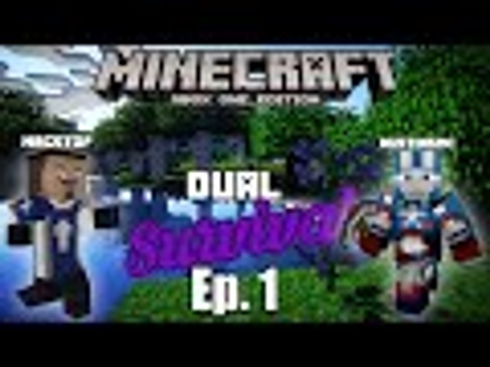 Minecraft Xbox One: Dual Survival W/ MrGstof - Ep. 1