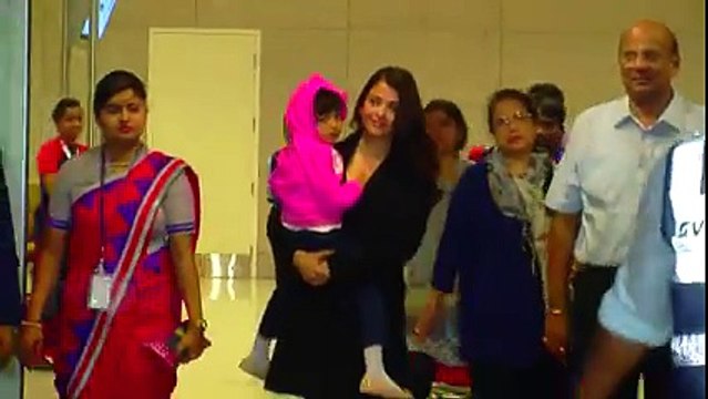 Aishwariya Rai's Mom and Daughter had a Nasty accident at Mumbai airport