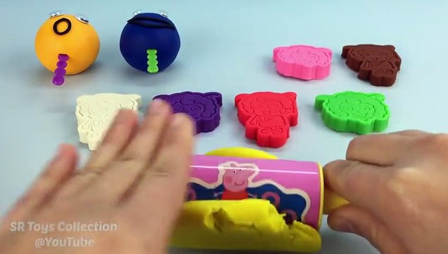 Play Doh Smiley Face Lollipops with Molds and Peppa Pig Rolling Pin Fun Creative for Kids #3
