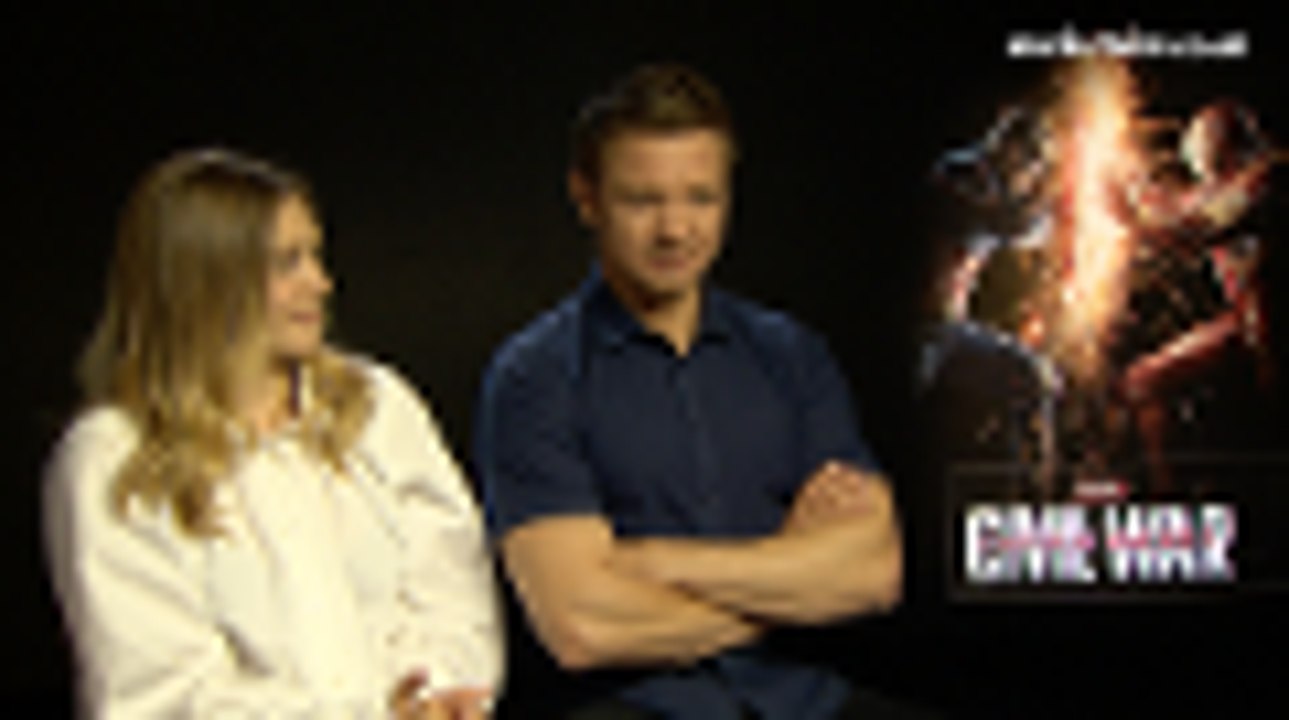 Marie Claire - Jeremy Renner and Elizabeth Olsen_Captain America