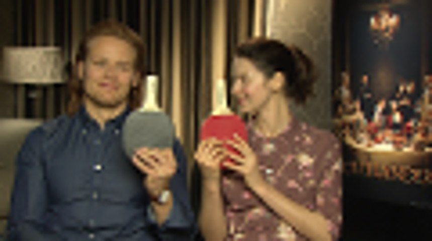 Marie Claire - Onscreen Mr and Mrs with Outlander's Sam Heughan and Caitriona Balfe