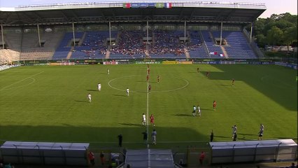 Скачать видео: Foot - Euro U19 - Bleus : Le premier but de Mbappe contre le Portugal