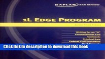 Read 1L Edge Program: Acing your Finals E-Book Free