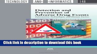 Read Detection and Prevention of Adverse Drug Events: Information Technologies and Human Factors