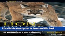 Read Lion Sense, 2nd: Traveling and Living Safely in Mountain Lion Country (Kestrel) Ebook Free