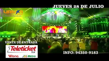 URMAR SHOW - RAFAGA PLATINUM -28 JULIO POR  FIESTAS PATRIAS