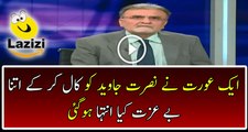 See How Female Caller Badly Insulting Nusrat Javed During Live Show