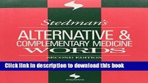 Read Stedman s Alternative   Complementary Medicine Words (Stedman s Word Books)  PDF Free