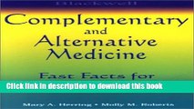 Read Blackwell Complementary and Alternative Medicine: Fast Facts for Medical Practice