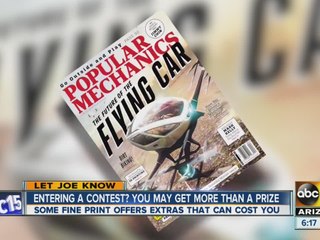 Entering a contest? It could cost you