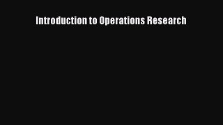 READ book  Introduction to Operations Research  Full Free