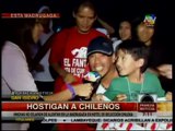 HINCHAS PERUANOS HOSTIGAN A JUGADORES CHILENOS ► 22/03/2013