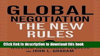 Read Books Global Negotiation: The New Rules E-Book Download