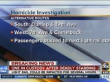 Police investigating deadly stabbing near Phoenix light rail