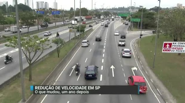 Redução de velocidade em São Paulo completa 1 ano; veja o que mudou