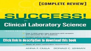 Read SUCCESS! in Clinical Laboratory Science (4th Edition) E-Book Free