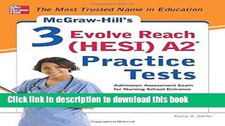 Read McGraw-Hillâ€™s 3 Evolve Reach (HESI) A2 Practice Tests ebook textbooks