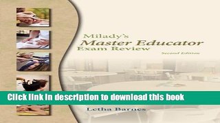 Read Books Exam Review for Milady s Master Educator PDF Online