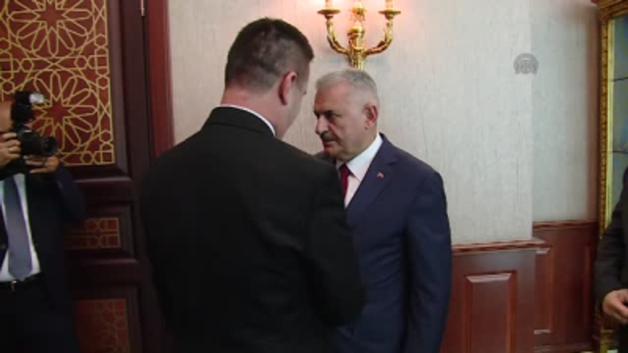 Başbakan Yıldırım, Makedonya Türk Partisi Başkanı Hasip ile Görüştü