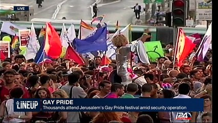 Live at the gay pride parade in Jerusalem under tight security