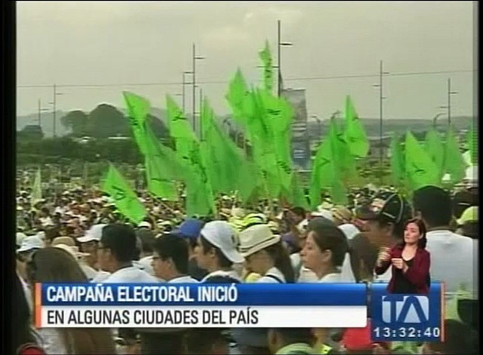 Campaña electoral inició en algunas ciudades del país