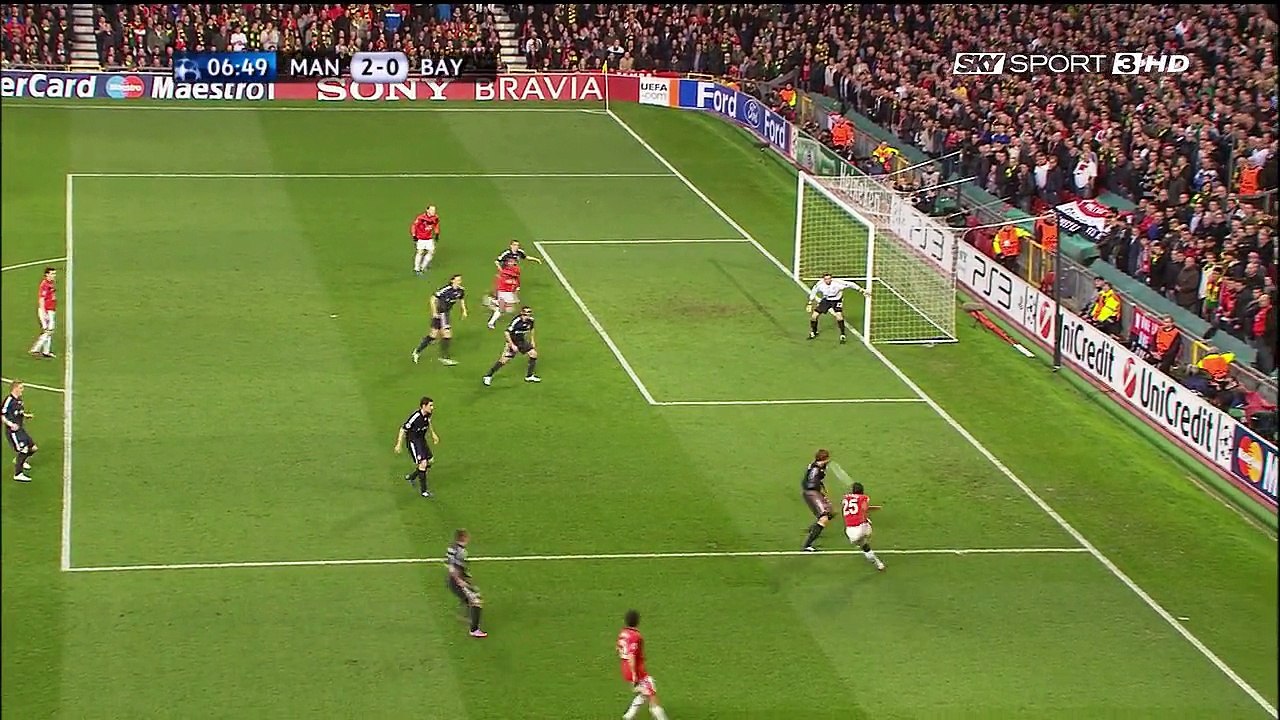 اهداف مباراة مانشستر يونايتد و بايرن ميونيخ 3-2 اياب ربع نهائي دوري الابطال 2010