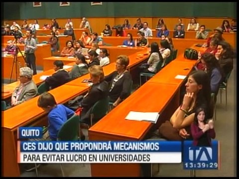 El CES anuncia propuesta para evitar el lucro de universidades