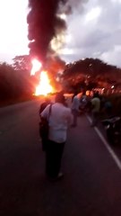 Choque entre cisterna de gasolina y gandola en Barinas provoca dos muertos