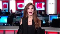 شاهد: نانسي عجرم تقدم نشرة الأخبار على شاشة MBC