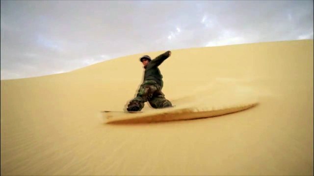 Sandboarding in the Sahara