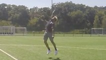 Odell Beckham Jr. Shows Off One-Handed Soccer Ball Catch