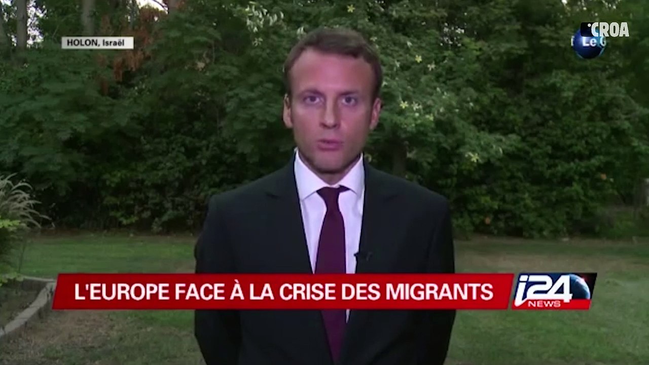 E.Macron : "L'arrivée de réfugiés est une opportunité économique"