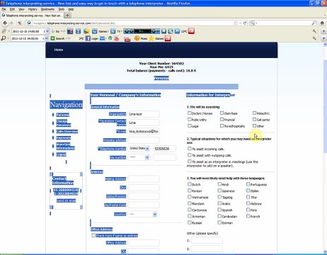 Scheduled call on Telephone Interpreting Service