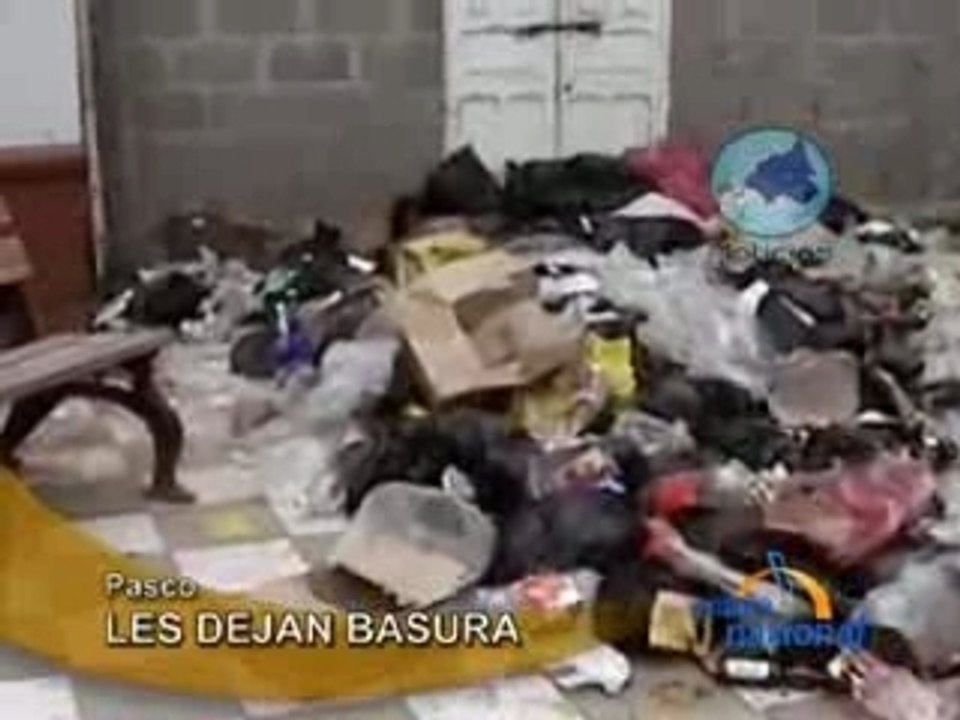 LES DEJAN BASURA - PASCO