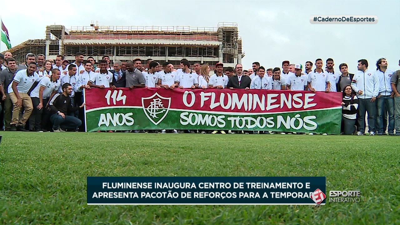 No dia do aniversário de 114 anos do Fluminense, jogadores conheceram o novo CT do clube