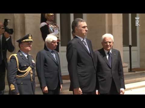 Roma - Il Presidente Mattarella incontra il Presidente del Montenegro Vujanović (21.07.16)