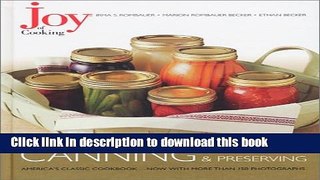 Read Joy of Cooking: All About Canning   Preserving Ebook Free