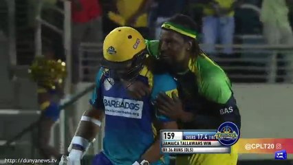 Chris Gayle's wicket-taking celebration is the