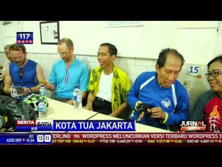 Jokowi Ngopi di Petak Sembilan Usai Bersepeda