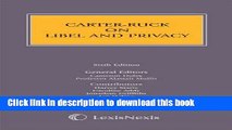 [PDF]  Carter-Ruck on Libel and Privacy  [Read] Full Ebook