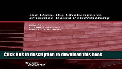[PDF]  Big Data, Big Challenges in Evidence-Based Policy Making  [Read] Full Ebook