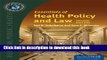 [PDF] Essentials Of Health Policy And Law (Essential Public Health) by Teitelbaum, Joel B.