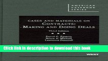 [PDF]  Cases and Materials on Contracts: Making and Doing Deals  [Download] Online