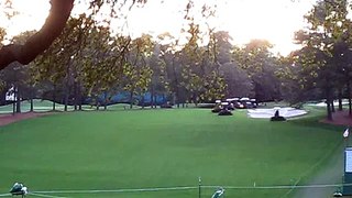 Cutting the #1 Fairway at Augusta National