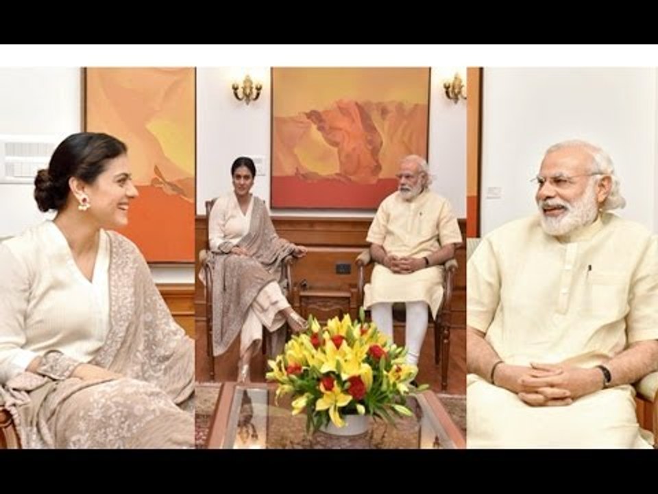 Kajol Meets PM Modi Over Hand- Washing Initiative !