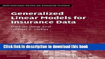 Read Books Generalized Linear Models for Insurance Data (International Series on Actuarial