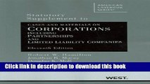 [PDF]  Corporations Including Partnerships and Limited Liability Companies: Statutory Supplement