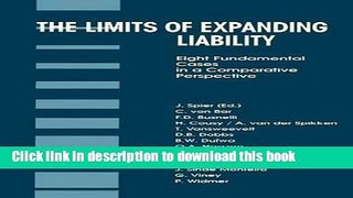 [PDF]  The Limits of Expanding Liability:Eight Fundamental Cases in a Comparative Perspective