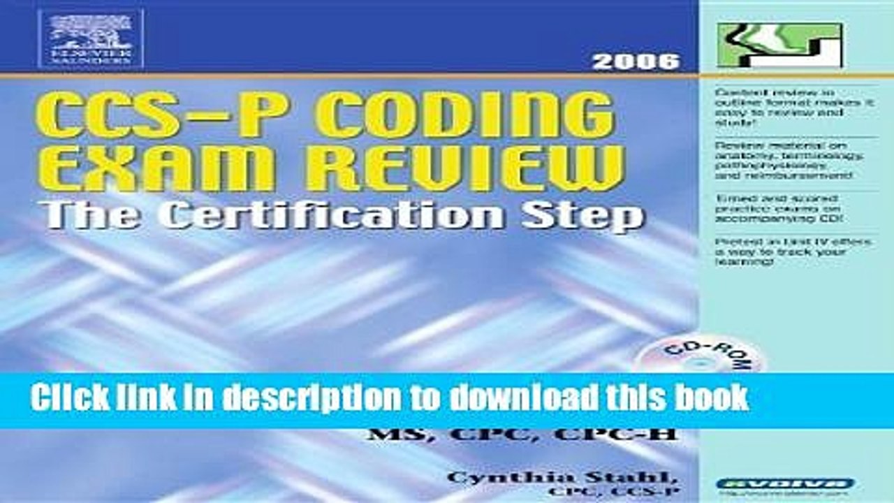 Download CCS-P Coding Exam Review 2006: The Certification Step, 1e (CCS-P Coding Exam Review: The